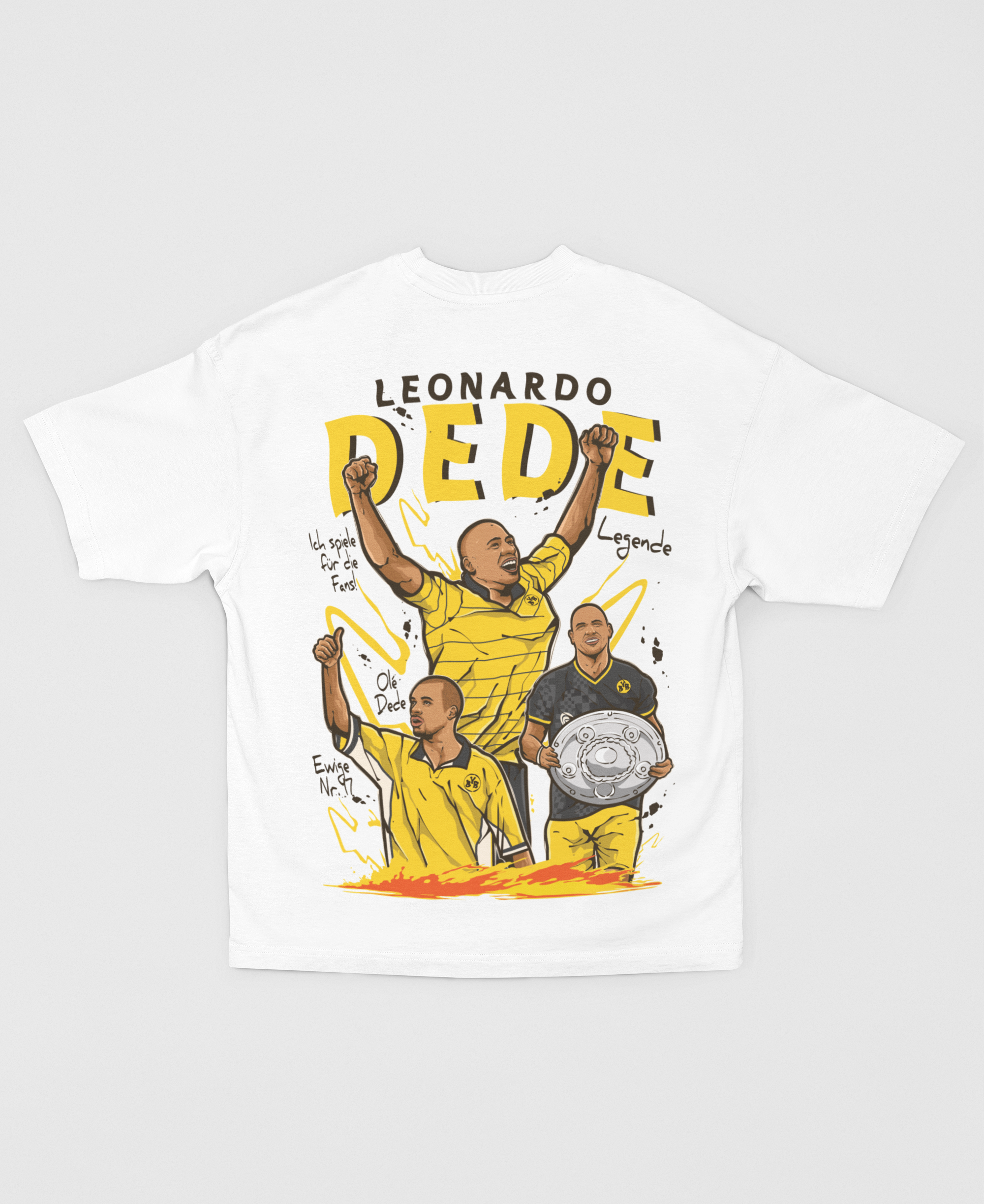 Dede T-Shirt mit Front Print – Lockerer Schnitt, Premium Qualität, 100% Baumwolle | Another Icon Dortmund Design